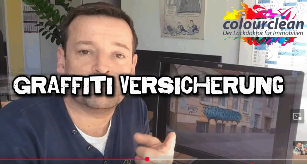 Graffitiversicherung mit Colourclean 3