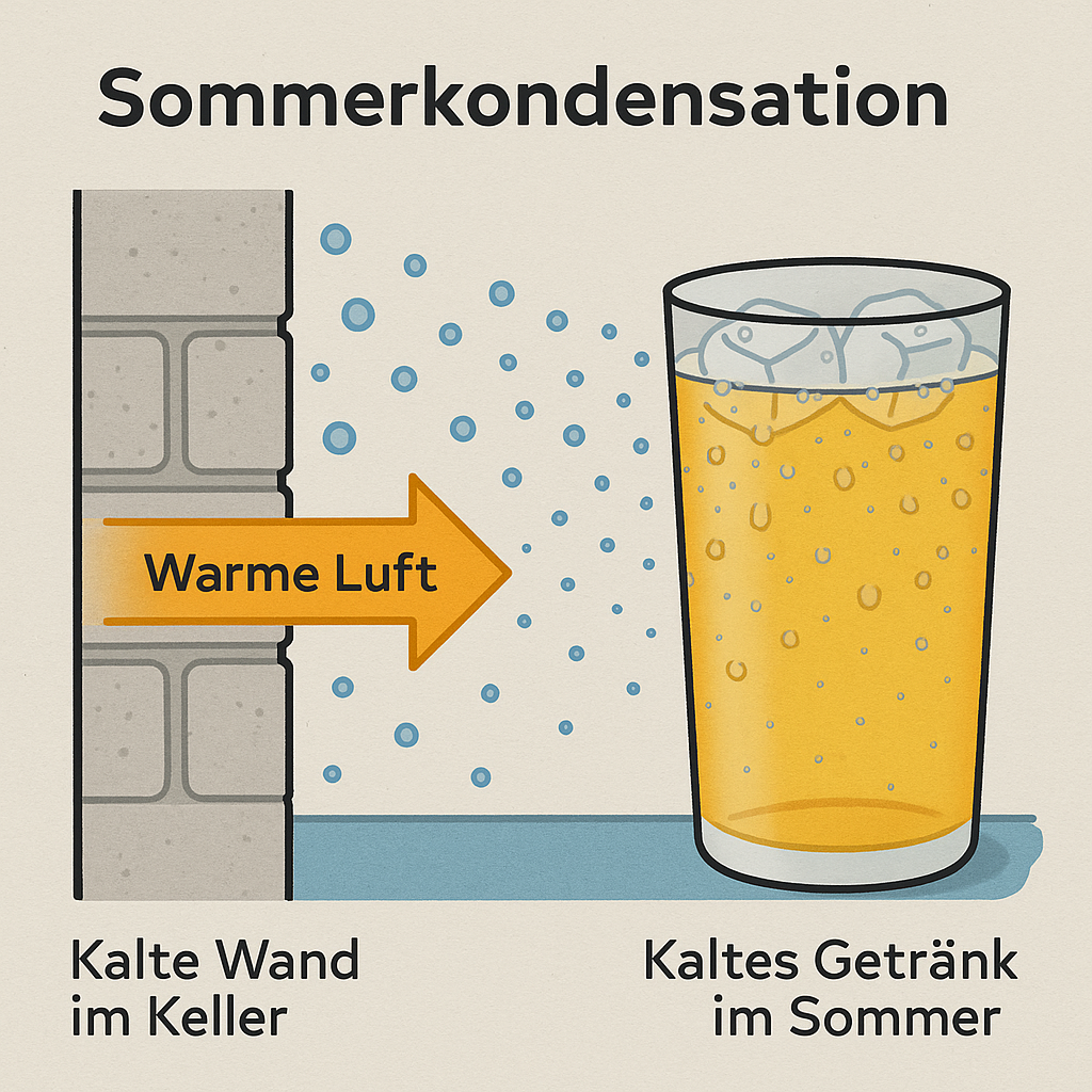 Sommerkondensation: Warum du deinen Keller im Sommer nicht lüften solltest