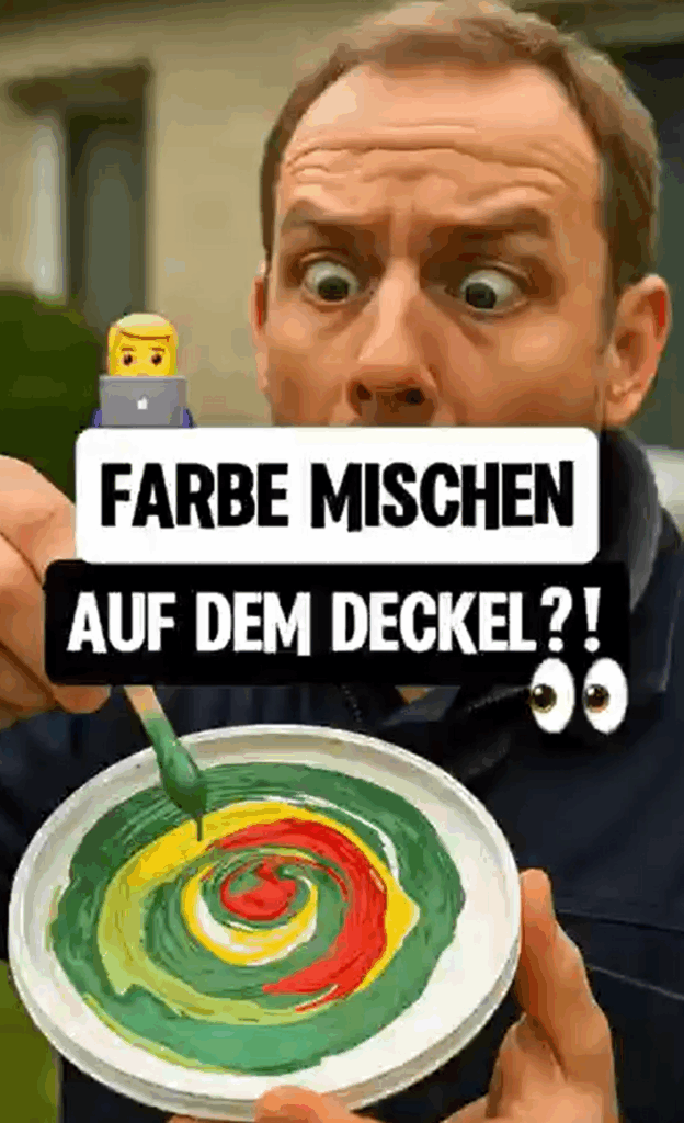 Farbe auf dem Deckel