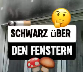 Schwarze Flecken über Fenstern – Ursache und Lösung