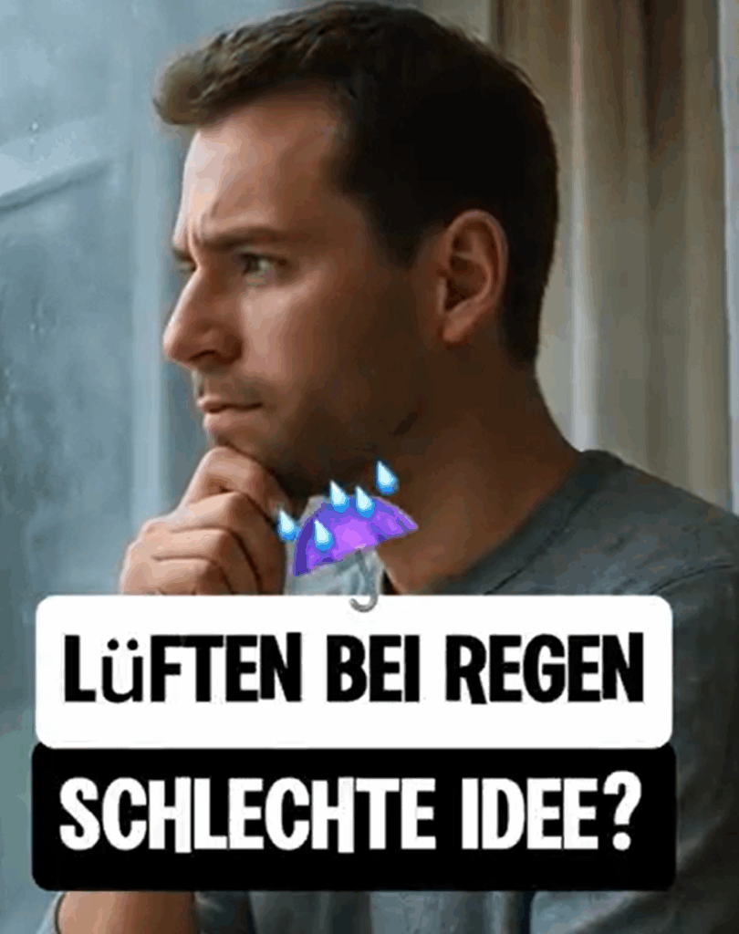 Lüften bei Regen