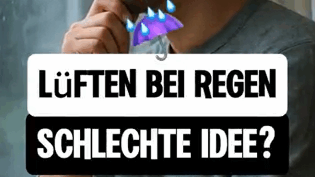 Lüften bei Regen um Schimmel zu vermeiden? Was ist zu beachten?