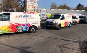 Colourclean die mobile Farbmischstation unterwegs zur Graffitibeseitigung