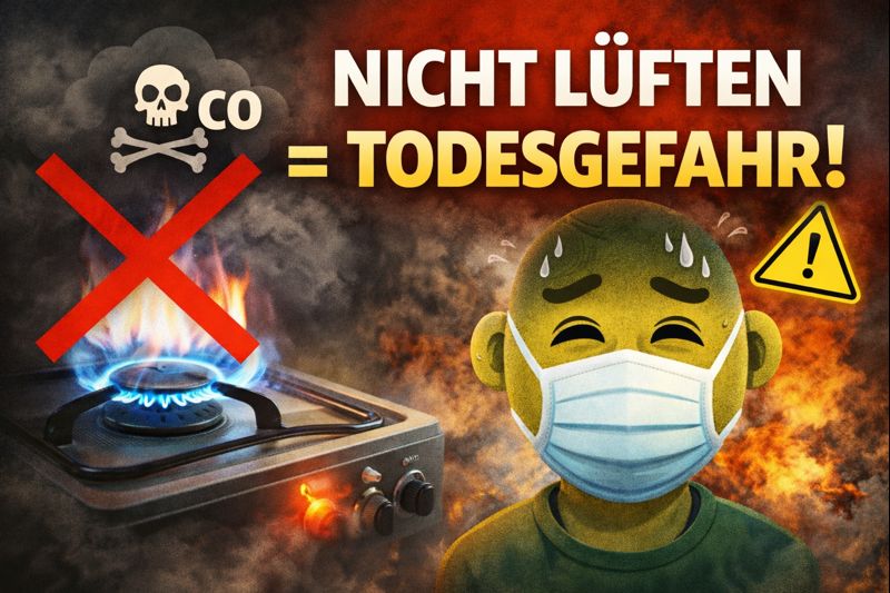 Stromausfall nicht mit Gaskocher heizen